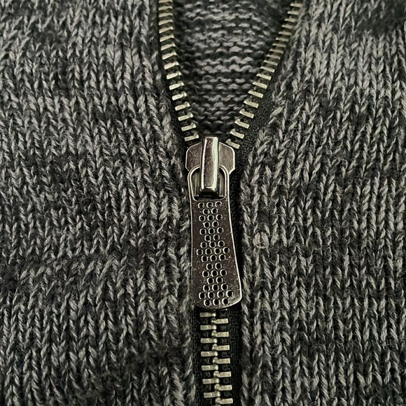 Men’s Apt. 9 Full Zipper Long Sleeve Cotton Sweater With Button Pockets Large - Picture 8 of 16